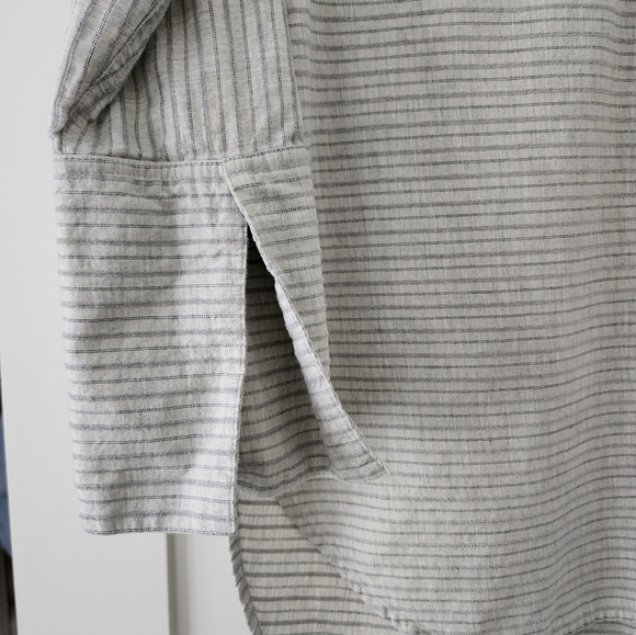 Madewell Split Cuff Tunic Shirt Size S in Weathered Concrete #H3939 - Picture 3 of 12